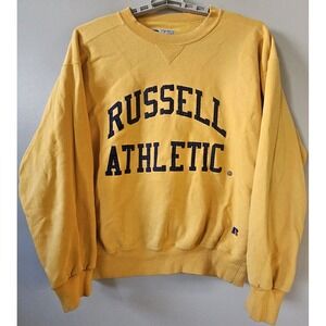 Vintage Russell Athletic High Cotton Sweatshirt Mens Size Medium Embroidered USA